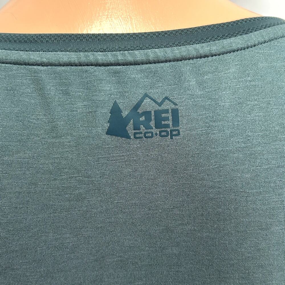 REI S Green Top Ventilated Mesh Panels Gorpcore Activewear Trail Casual Outdoor - Picture 15 of 17
